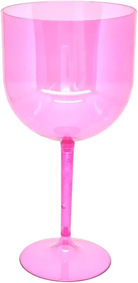 10 Taças De Acrílico Gin Cristal 550 Ml Festas Drinks (rosa)