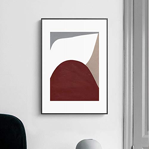 Peinture sur toile moderne salon : impression géométrique pour décoration chambre 40x60cm