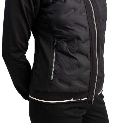 ABACUS Sportswear Women breathable stretchable windproof warm lightweight Grove Hybrid fullzip golf jacket, Black, XS - Image 5