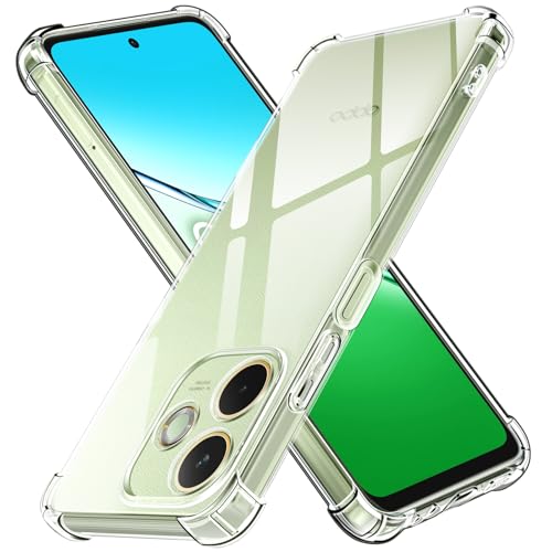 iVoler Cover per Oppo A5 PRO 4G / Oppo A5 PRO 5G, Custodia Antiurto Anti-Graffio Trasparente per Assorbimento degli Urti con Paraurti in TPU Morbido, Sottile Morbida in Silicone TPU Case