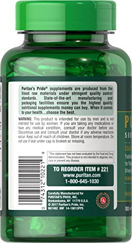 Puritan'S Pride 221 Pumpkin Seed Oil, Supports Prostate And Urinary Health White 100 Count  thumb #2