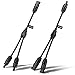 Produktbild BougeRV Y Stecker Solarkabel Y Verteiler für 2.5mm²/4mm²/6mm² Solar Kabel 1Y2 PV Stecker für Solarpanel Photovoltaik Solarstecker IP67 Solarverbinder Anschluss (MMF + FFM, 1 bis 2, 32cm, 4mm2)