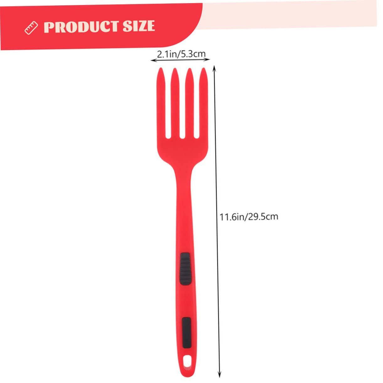 Alipis 2Pcs Silicone Cooking Fork Flexible Heat Resistant Utensils for Convenient Cooking Nonstick Food Forks for Home Kitchen Restaurant and Camping