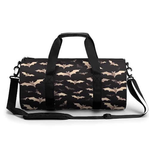 Sac de gym chauve-souris volantes d'Halloween élégant pour femme et homme adepte du fitness