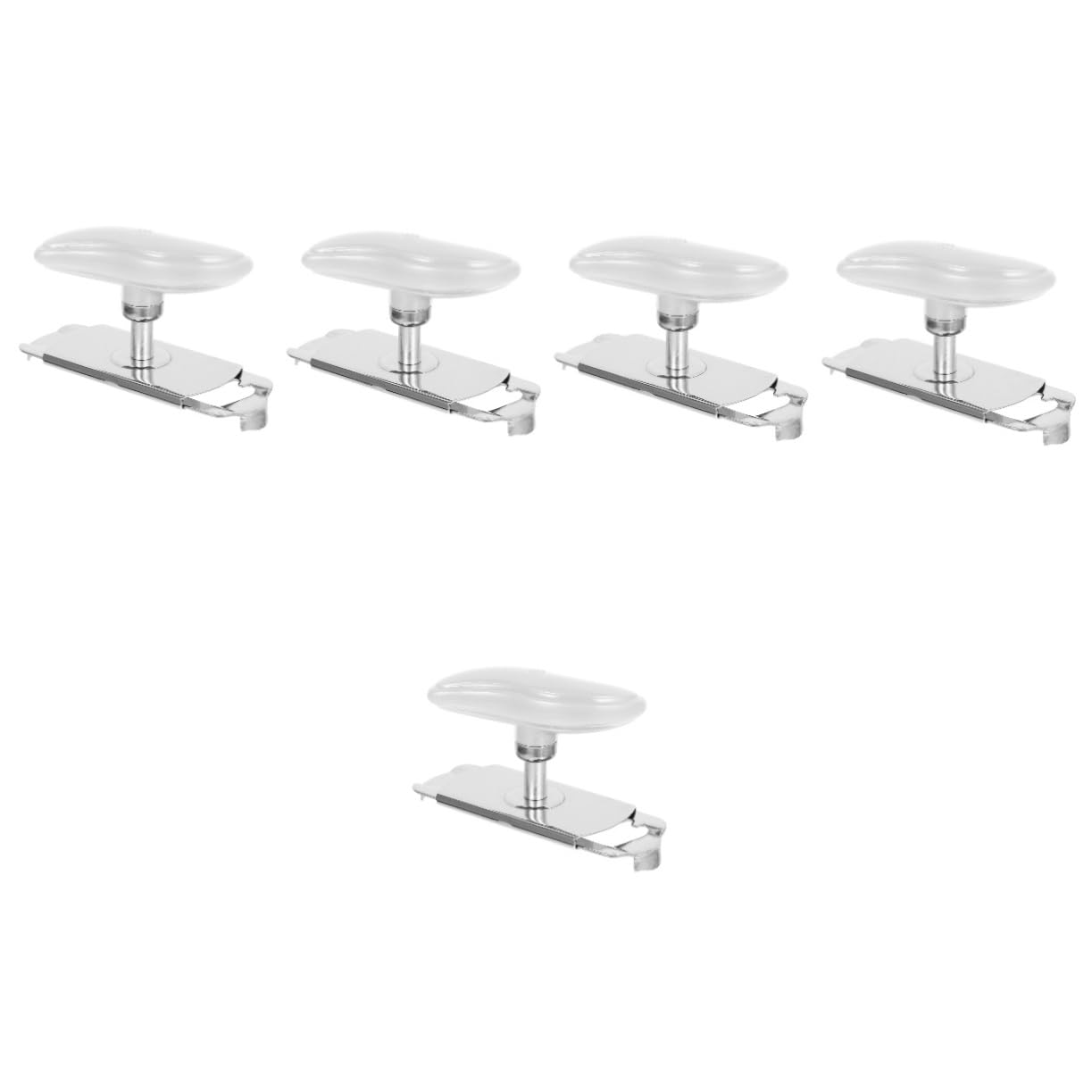 Amosfun 5St Dosenöffner aus Edelstahl Glasöffner Anleitung Stecker Werkzeug flaschenöffner bottle opener stopfpilz plastikwanne kann Zubehör kompakter Dosenöffner Rostfreier Stahl