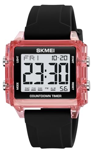 Montre électronique grand cadran Gosasa pour une lecture de l'heure facile et rapide