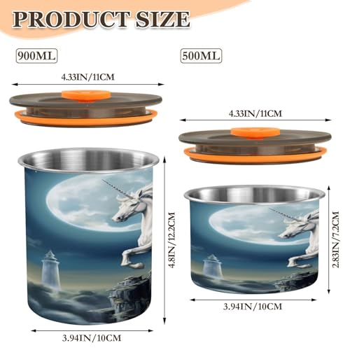 Envase Hermético de Acero Inoxidable 500 ml Blueangle miniatura 2