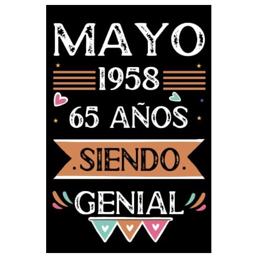 CUADERNO, Mayo 1958, 65 Años Siendo Genial: Libro de visitas, cuaderno, 110 páginas de felicitaciones, idea de regalo, regalo Para la esposa, novia, mujer, La madre