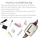 LATMAP 3L TRIPLE ZIP Fanny Packs Belt Bag For Women Men Crossbody Waist Pack Sling Chest Bum Travel Bag Purse Faux Leather Fashion Cute Brown