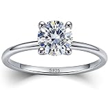 WES 1CT Moissanite Solitaire