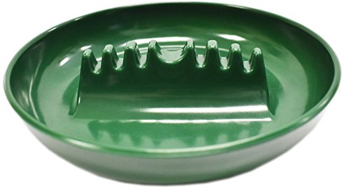 Set Of 4 Black Duck Brand Melamine Large Ashtrays - 7" Diameter - 4 Assorted Fun Colors - High Quality Plastic - Safety Ridge (Set Of 4) #TOP3