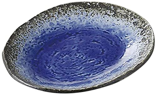 美濃焼ドット深海　変形皿（ 美濃焼ドット深海変形皿（