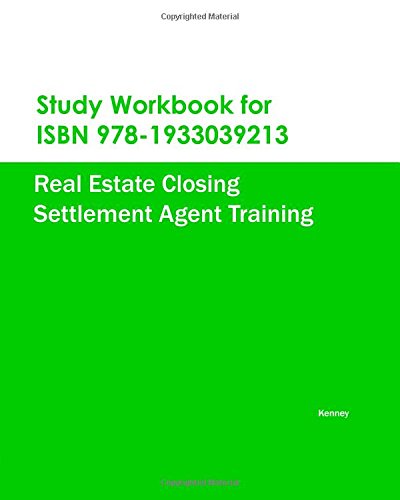 Study Workbook for ISBN 978-1933039213 Real Estate
