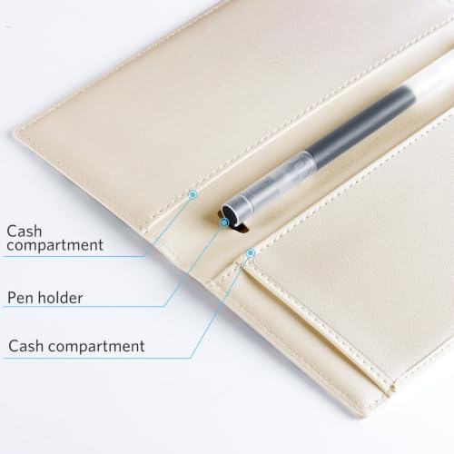 Image of CoBak Checkbook Cover for Women & Men - PU Leather Case with RFID Blocking | Classic Design Check Book Holder for Personal and Business