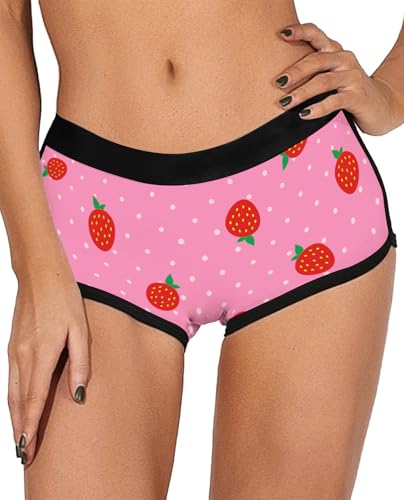Image of Aueyan Womens Boyshorts Panties Stretchy Boxer Briefs Novelty Lounge Sleep Shorts