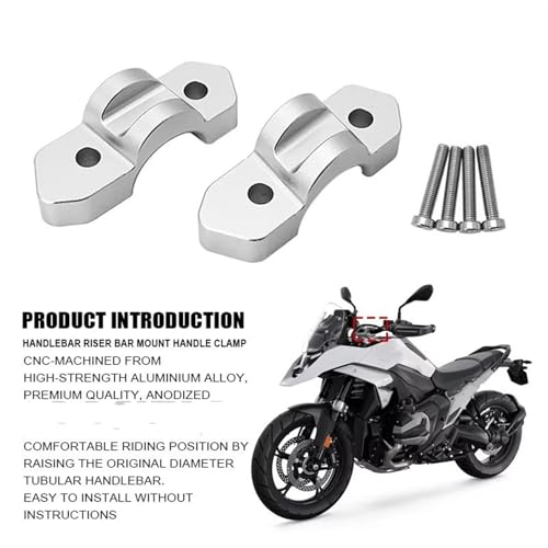 Kit rehausseur de guidon R1300GS pontet rehaussé de 15 mm