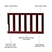 Dream On Me Convertible Crib Toddler Guard Rail in Cherry, Converts Cribs to Toddler Beds, Solid Wood Construction