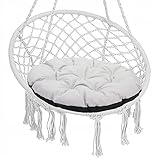 asiento redondo american standard ADECUADO PARA EXTERIORES E INTERIORES - Cojín para sillas de ratán o mecedoras. Las almohadillas para sillas de jardín se pueden limpiar con un paño húmedo para eliminar la humedad, la suciedad y otros contaminantes.