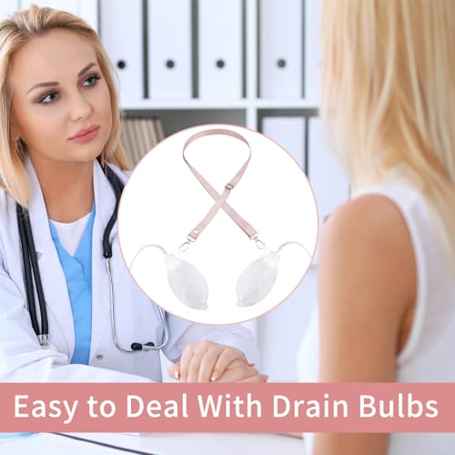 Image of 3Pack Shower Lanyard for Mastectomy Drain Holder, Abdominal Debridement Breast Cancer JP Drainage Bulbs Tummy Tuck Surgical Breast Surgery Recovery Care Package