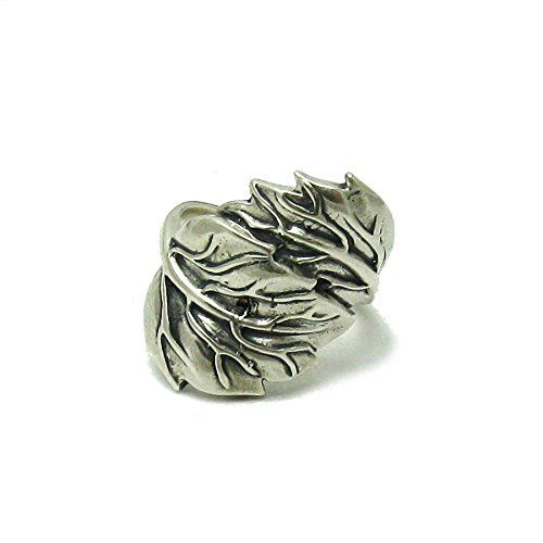 Sterling silber Ring Blatt 925 Empress Größe 45-69
