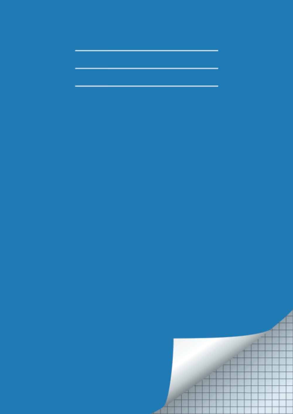Graph Paper Notebook A4, School Maths Exercise Book: 5mm squared Paper for Mathematics, Graph, Writing Pad A4, 100 Pages Quad Ruled, Blue Cover