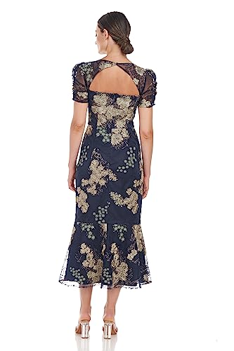 JS Collections Women's Hope Flounce Tea Length Dress4
