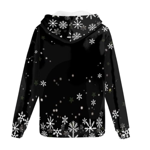 Mens Christmas Zip Up Hoodie Long Sleeve Drawstring Casual Hooded Sweatshirts2