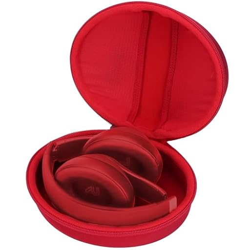 Lebakort Duro Caja Estuche Funda para Beats Studio Pro Studio 3 Solo 4 Solo 3 Solo 2 Auriculares Inalámbricos Bluetooth (Rojo) | Ya disponible en tu tienda friki favorita! En mundofriki.es!