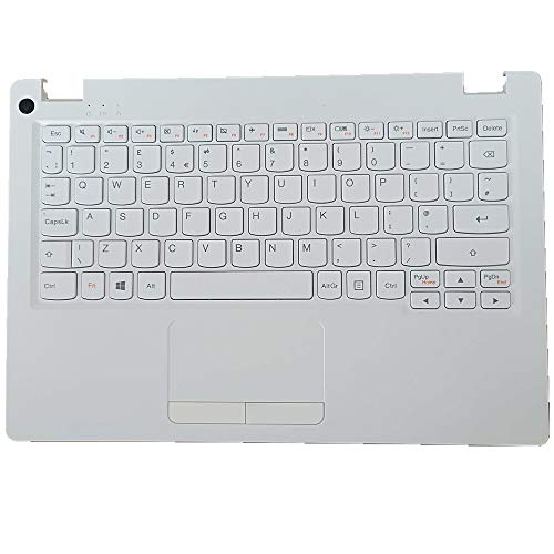 Clavier d'ordinateur portable Lenovo IdeaPad 110S-11IBY blanc avec coque C et pavé tactile US