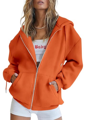 Image of PRETTYGARDEN Women's 2026 Spring Zip Up Y2K Hoodies Casual Long Sleeve Sweatshirts Fall Winter Track Jackets with Pockets