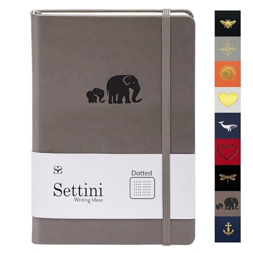Carnet de notes &agrave; couverture rigide fermeture &eacute;lastique gris
