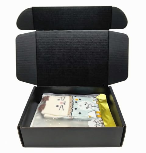 Cajas de almacenamiento de cartón negro para organizar tu tienda online 3