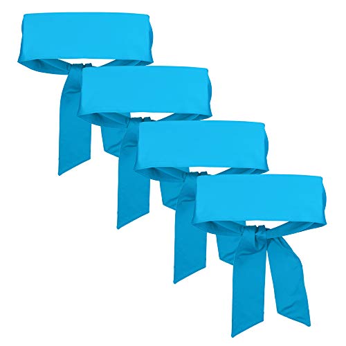 AAkron Tie Back Headband - Set of 4 (Blue)