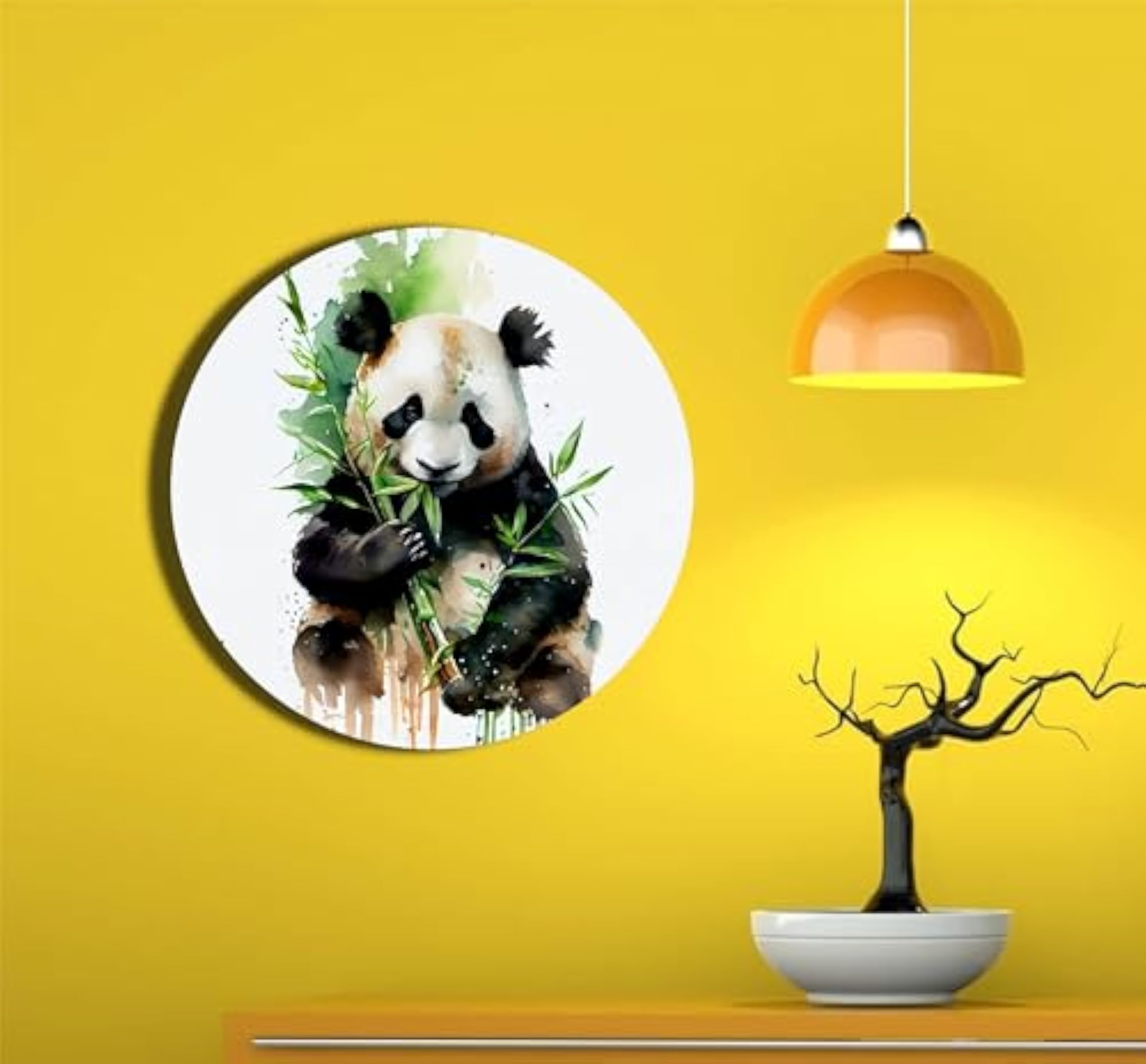 Decorative Ceramic Art Plate, The Giant Panda Design, Gift
