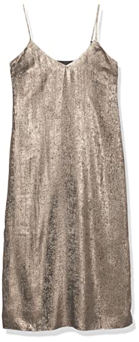 The Drop Women's Zayne Holiday Shine Slip Dress Pewter, Xl #TOP5