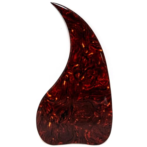 アコースティックギターのピックガード、水滴形状のアンチスクラッチプレート、自己粘着ピックガード、ギブソンJ 45ギターの交換部品用 (C)