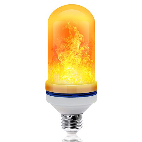 YEAHBEER LED Flame Effect Light Bulb, with Gravity Induced, E26 LED Flickering Flame Effect Ligh, 2...