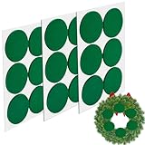 18 Pcs Wreath Pad Door Protector Green Felt Adhesive Christmas Protective Pads Non Slip Door Garland Backing Padding Prevent Damage to Front Door for Xmas Wreath Decor Holiday Scratch Dings Dent