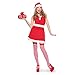 Produktbild Folat 63334 Sexy Weihnachtsfrau-Kostüm Damen Farbe Rot Weiß Größe L-XL 63334-Sexy Weihnachten Erwachsene Christmas Costume