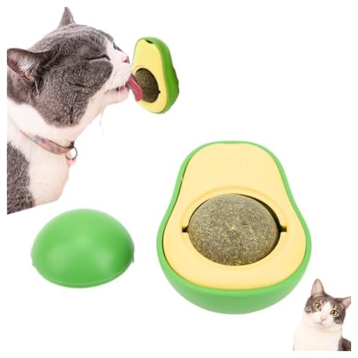 Abacate De Brinquedo Para Gatos Com Catnip Erva Gato Natural Bola de Lamber