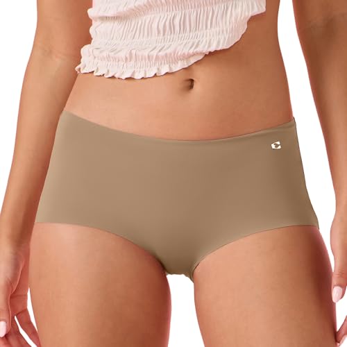 Image of Enamor Innovations Invisi, All Day Comfort, Mid Waist Boyshorts Panty for Women - No Visible Panty Lines, Breathable, Sweat Wicking, Free Cut, Full Coverage - PS40
