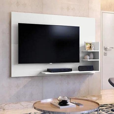 Heera Moti Corporation Anent Engineered Wood TV Entertainment Wall Mount Unit/Wall Panel for tv Unit up to 50 inch (White) Heera Moti Corporation Anent Engineered Wood TV Entertainment Wall Mount Unit/Wall Panel for tv Unit up to 50 inch (White)