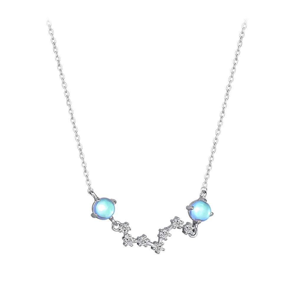 Amazon | MIKAMU ムーンストーン ネックレス レディース シルバー925  