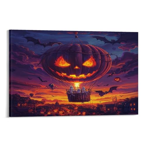 Peintures sur toile premium de montgolfière pour intérieur élégant
