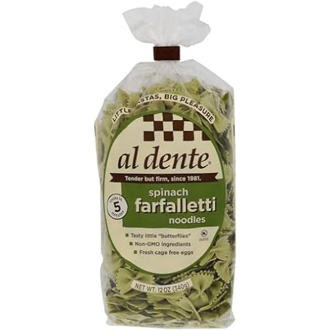 Al Dente Spinach Farfalletti Pasta 14-Oz Bag Cover