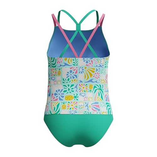 Image of Speedo girls Swimsuit Two Piece Tankini Thin Strap