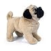 TUKVESZE Brown Pug Dog Stuffed Animal, 12 inch Pug Dog Plush Toy Lifelike Dog Stuffed Animals for Birthdays, Christmas, and Home Decor (Brown)