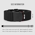 WHIPPY Mens Elastic Stretch Belt Unisex Adventure Web Belt for Women Men with Non-Metal Buckle Adjustable Belts - Image 4