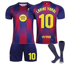 2025-26 FCバルセロナ ホームユニフォーム 背番号10 ラミン・ヤマル FCバルセロナ 25-26 ホーム 半袖 ユニフォーム ジュニア No.10
