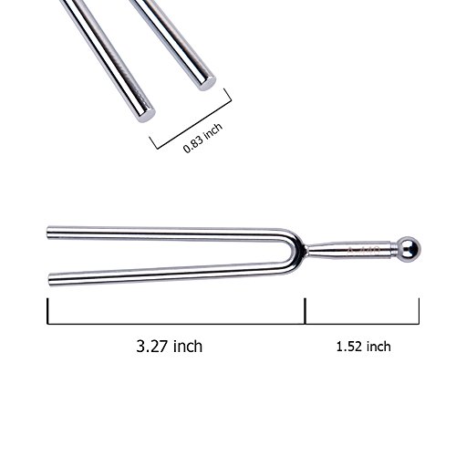 Qiyun Tuning Fork, A440Hz Tuning Fork - Standard A 440 Hz Violin Guitar Tuner Instrument With Soft Shell Case And Cleaning Cloth #TOP3